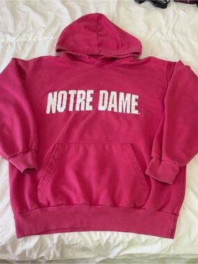 Vintage Notre Dame Pink Hoodie